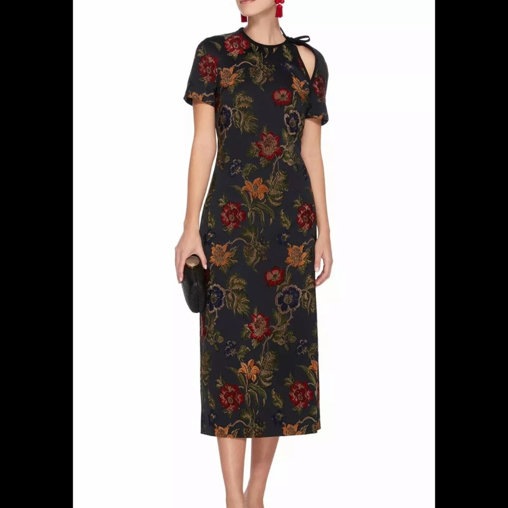 Rosetta Getty Floral Jacquard Dress size 12